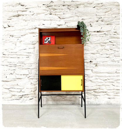 Secrétaire Rangement Vintage Style Hitier