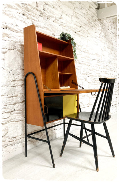 Secrétaire Rangement Vintage Style Hitier