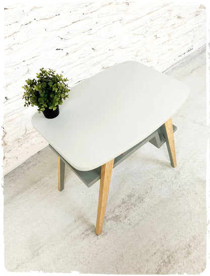 Table d'Appoint Bout de Canapé Vintage Pieds Compas