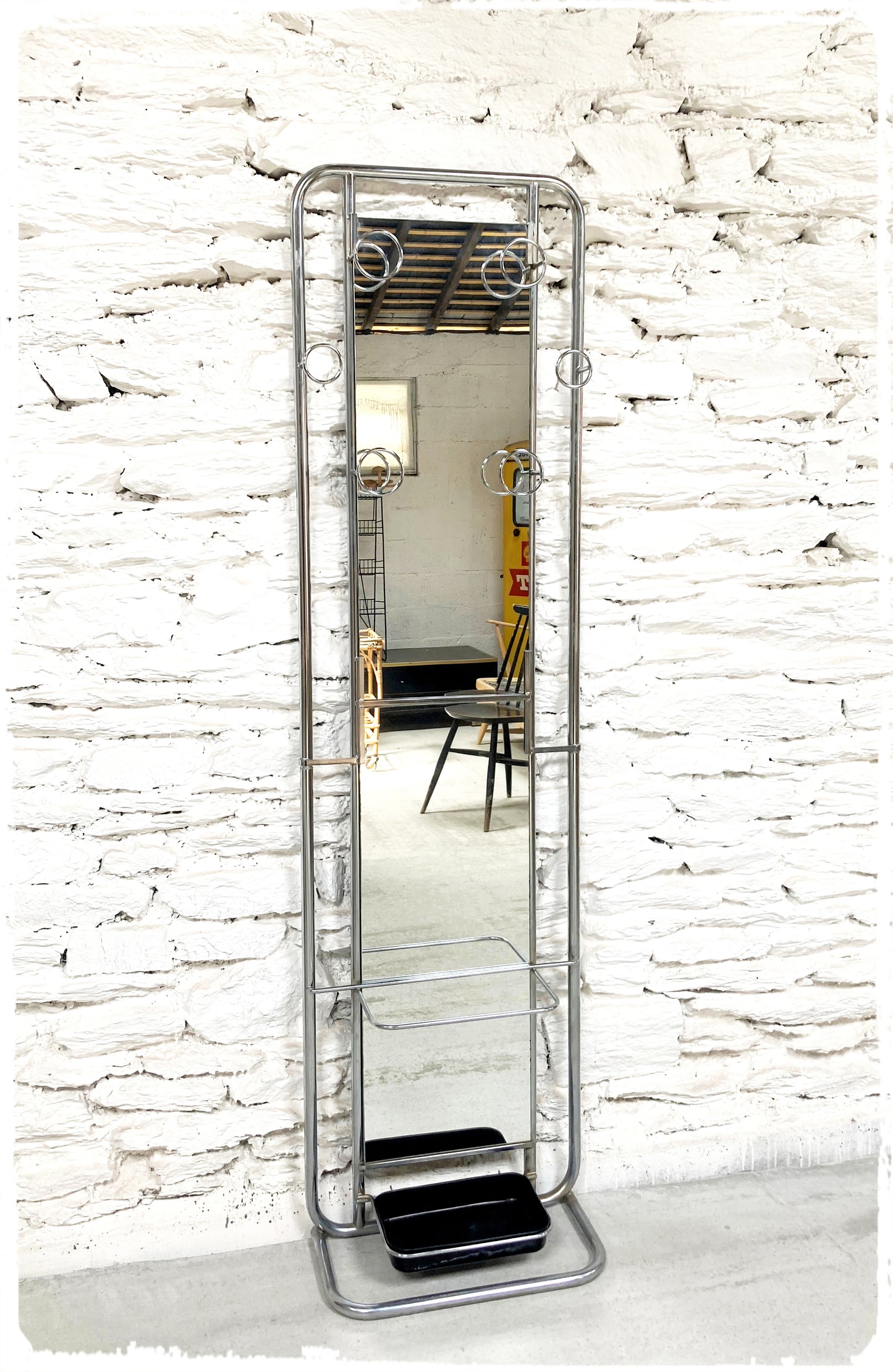 Vestiaire Grand Porte Manteaux Mural Vintage Style Bauhaus